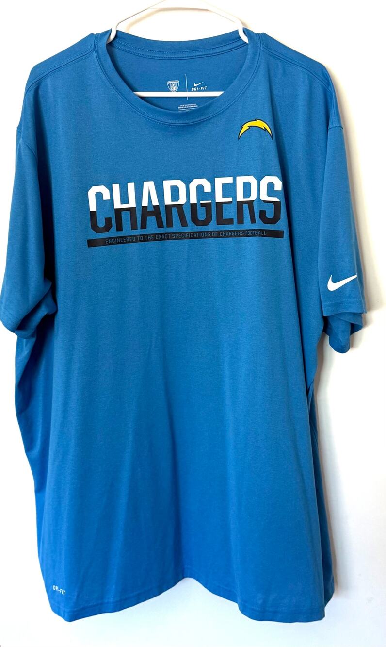Nike Dri-FIT Los Angeles Chargers NFL T-Shirt Blue 3XL